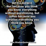 What is Intelligence? - Wisdom Quotes
